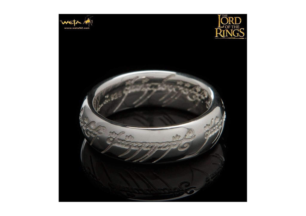 Bilbo Ring : The One Ring - Sterling Silver (with Elvish Runes