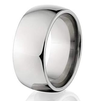 mens wedding ring titanium cut off