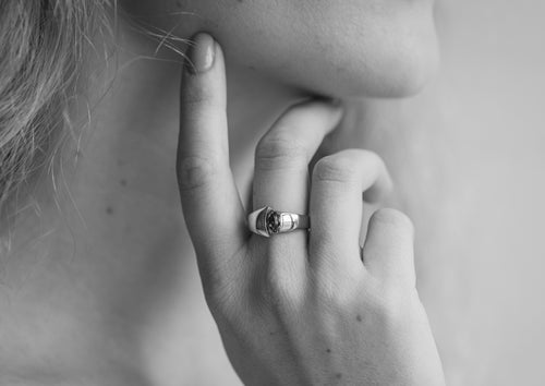 The Jens Hansen Marquise Precious Gemstone Ring, White Gold & Platinum