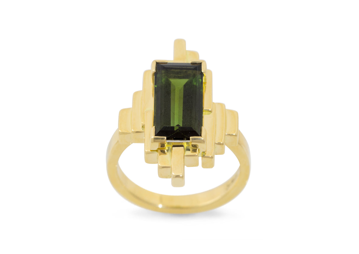 J3001 Gemstone Ring, Yellow Gold