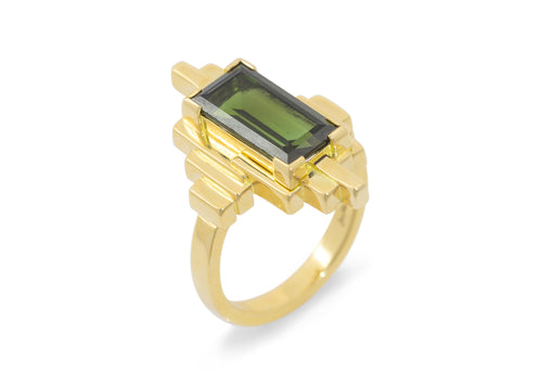 J3001 Gemstone Ring, Yellow Gold