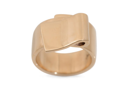 JW702 Folded Ring, Red Gold