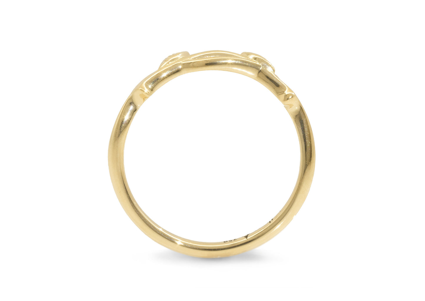 Vine Wedding Band, Yellow Gold