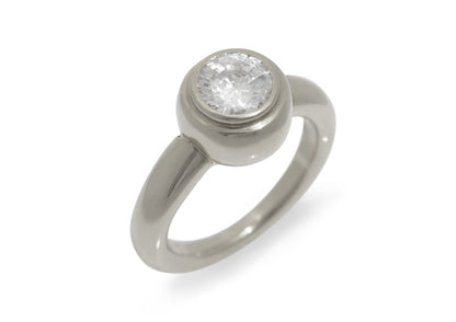 Diamond ring, White Gold