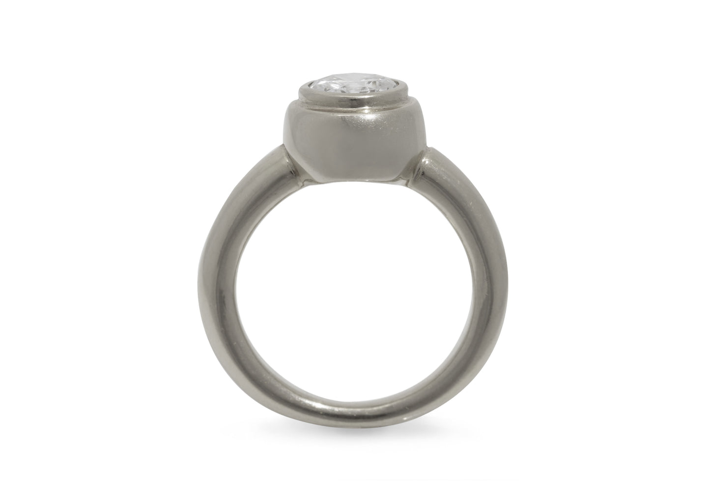 Diamond ring, White Gold