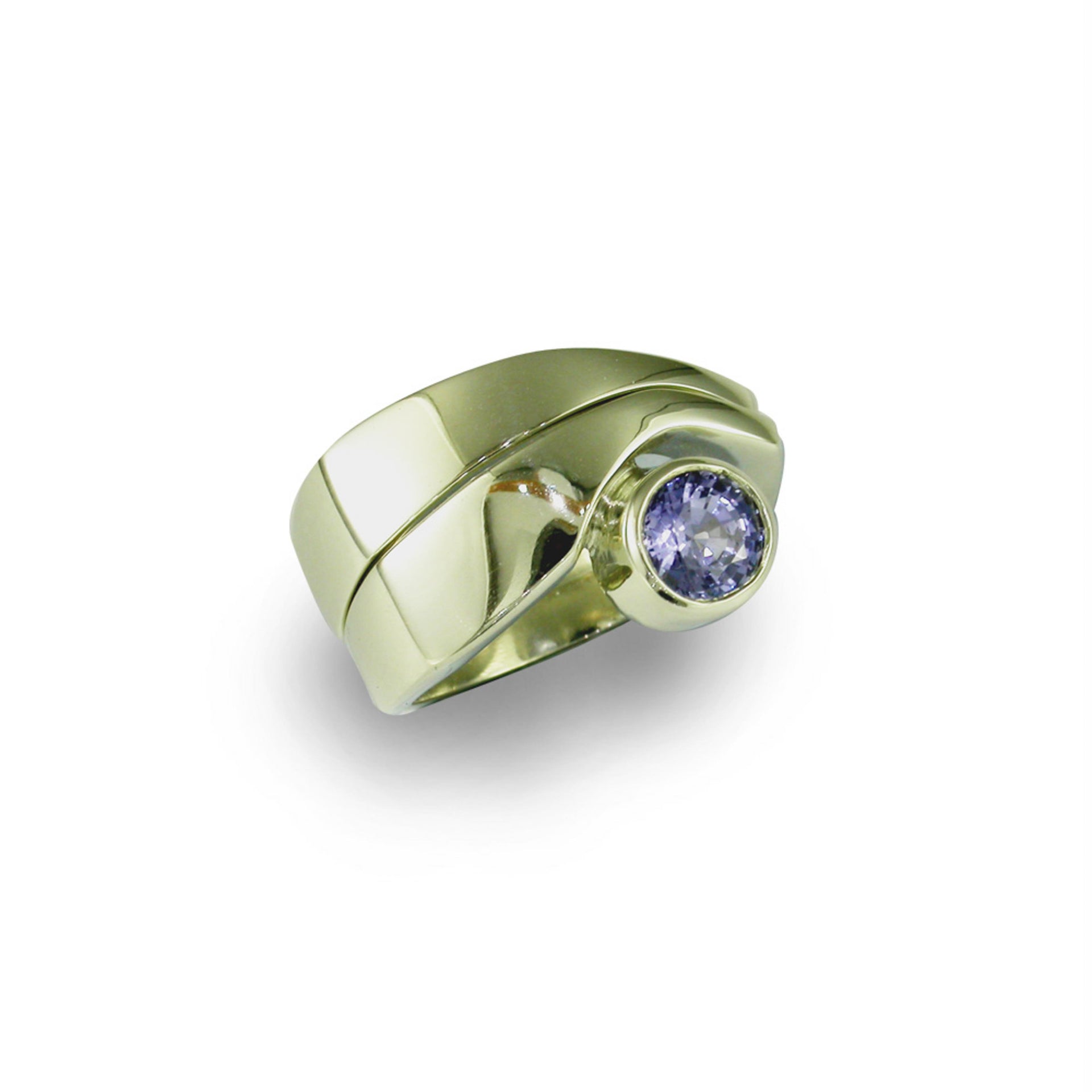 Ceylon Sapphire Ring Set, White Gold