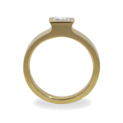 Diamond Solitaire Ring, Yellow Gold