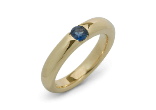 Sapphire, Yellow Gold