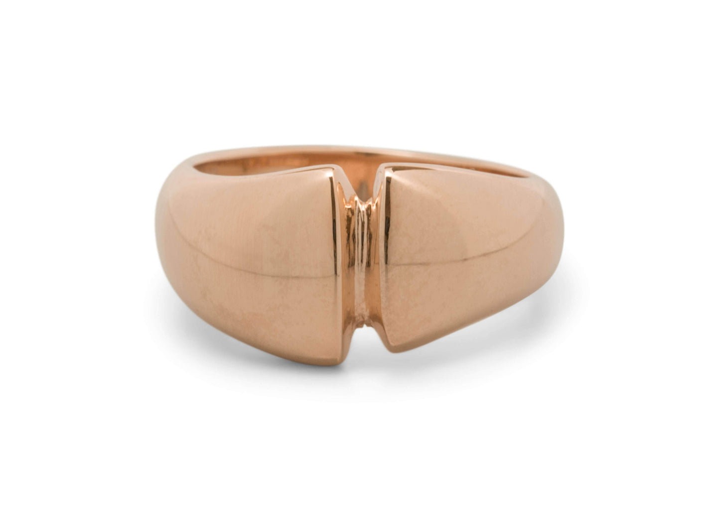 JW6 Dome Ring, Red Gold