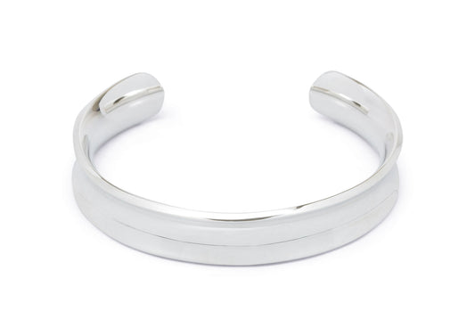 Wide Concave Cuff Bangle