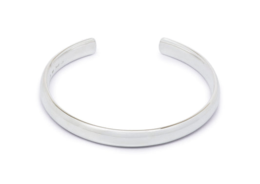 Wide Comfort Curve Cuff Bangle, Sterling Silver