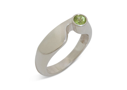 Contemporary Gemstone Ring, Sterling Silver