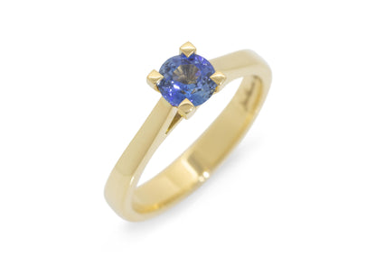 J2916 Sapphire Engagement Ring, Yellow Gold