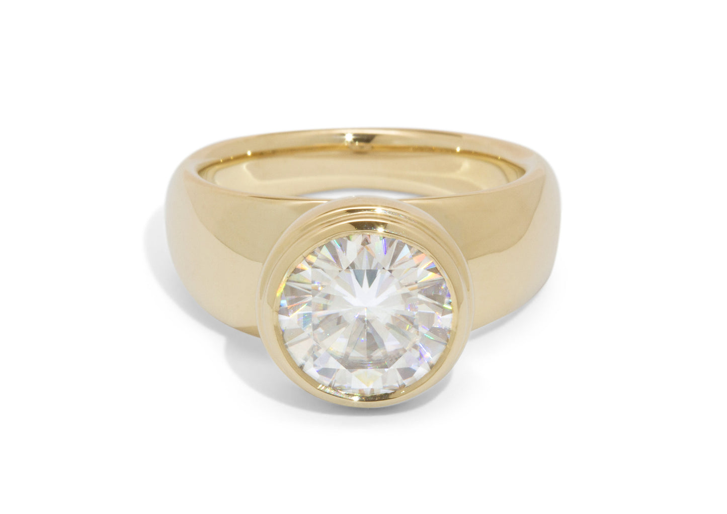 JW107 Gemstone Ring, Yellow Gold