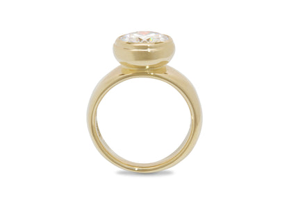 JW107 Gemstone Ring, Yellow Gold