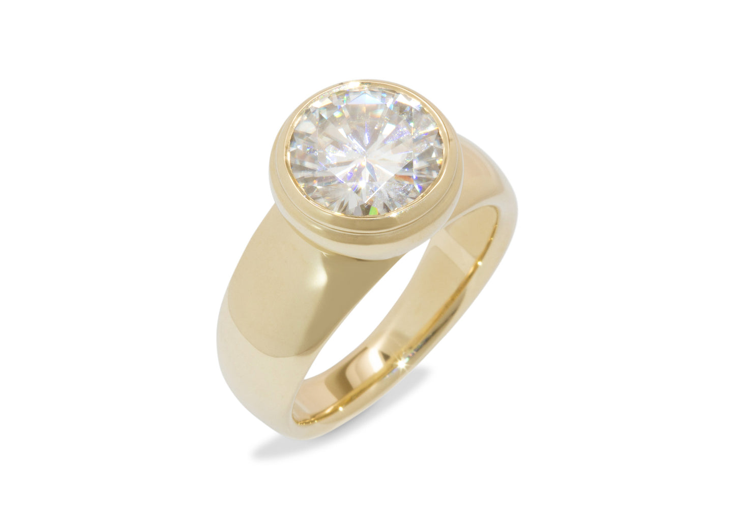 JW107 Gemstone Ring, Yellow Gold