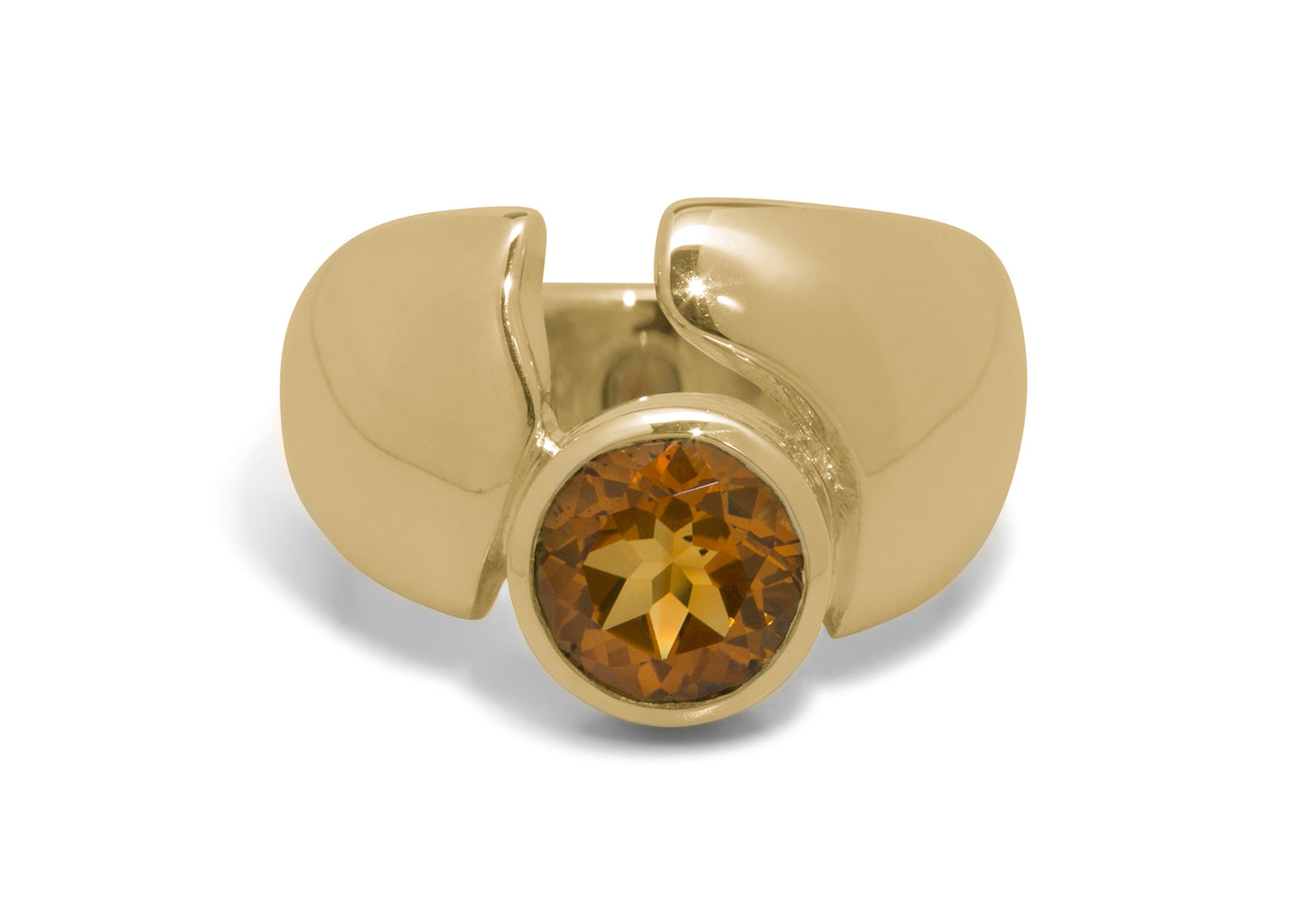 JW137 Gemstone Ring, Yellow Gold