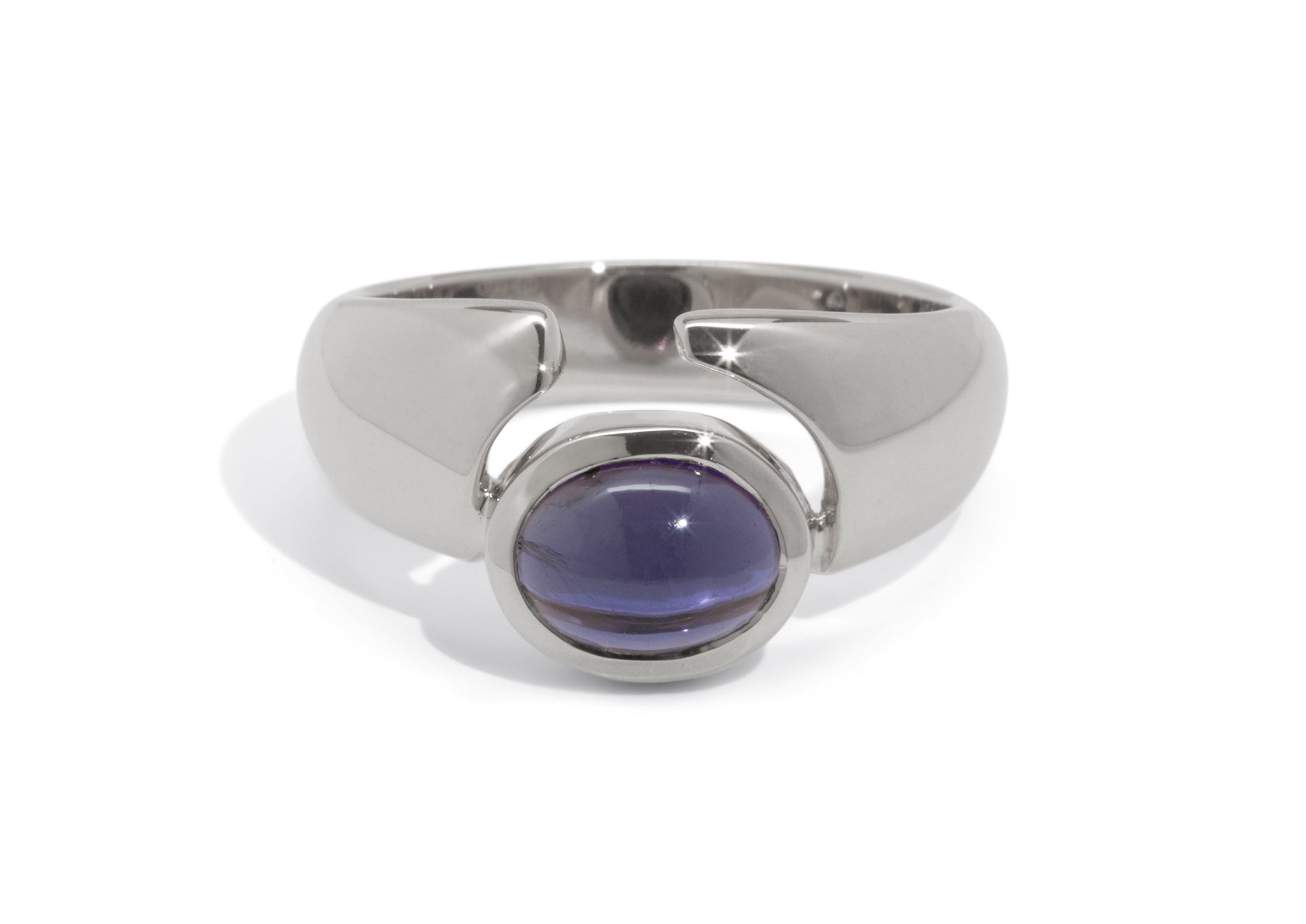 Gemstone Ring, online Sterling Silver and Bruneau Jasper Cabochon Ring, Statement Ring