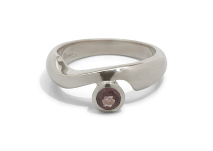 JW184 Gemstone Ring, White Gold & Platinum