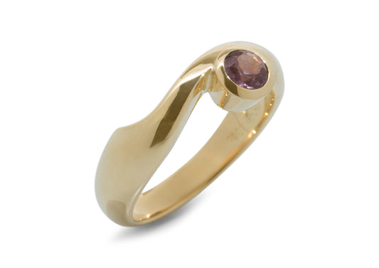 JW184 Gemstone Ring, Yellow Gold