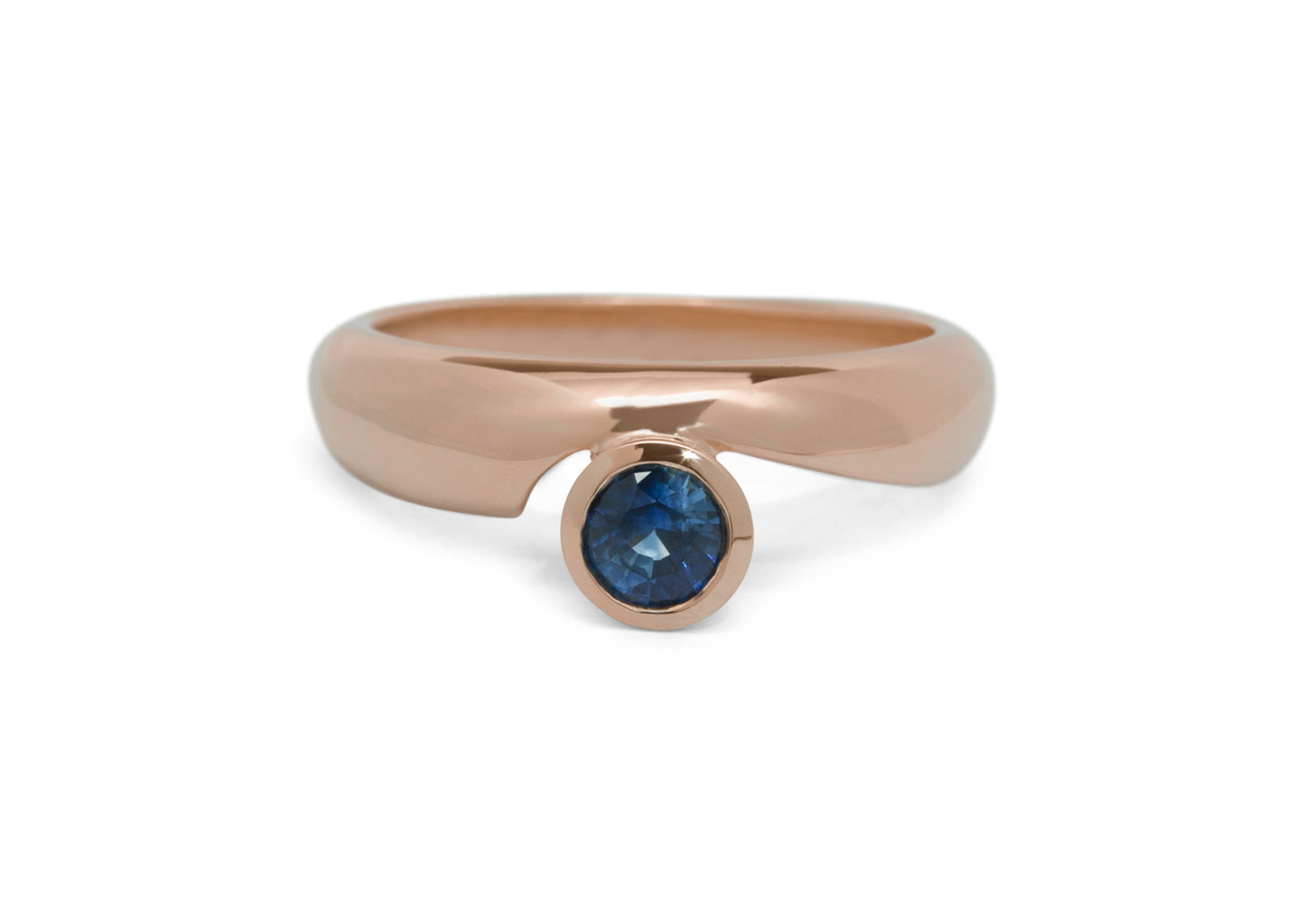 JW193 Gemstone Ring, Red Gold