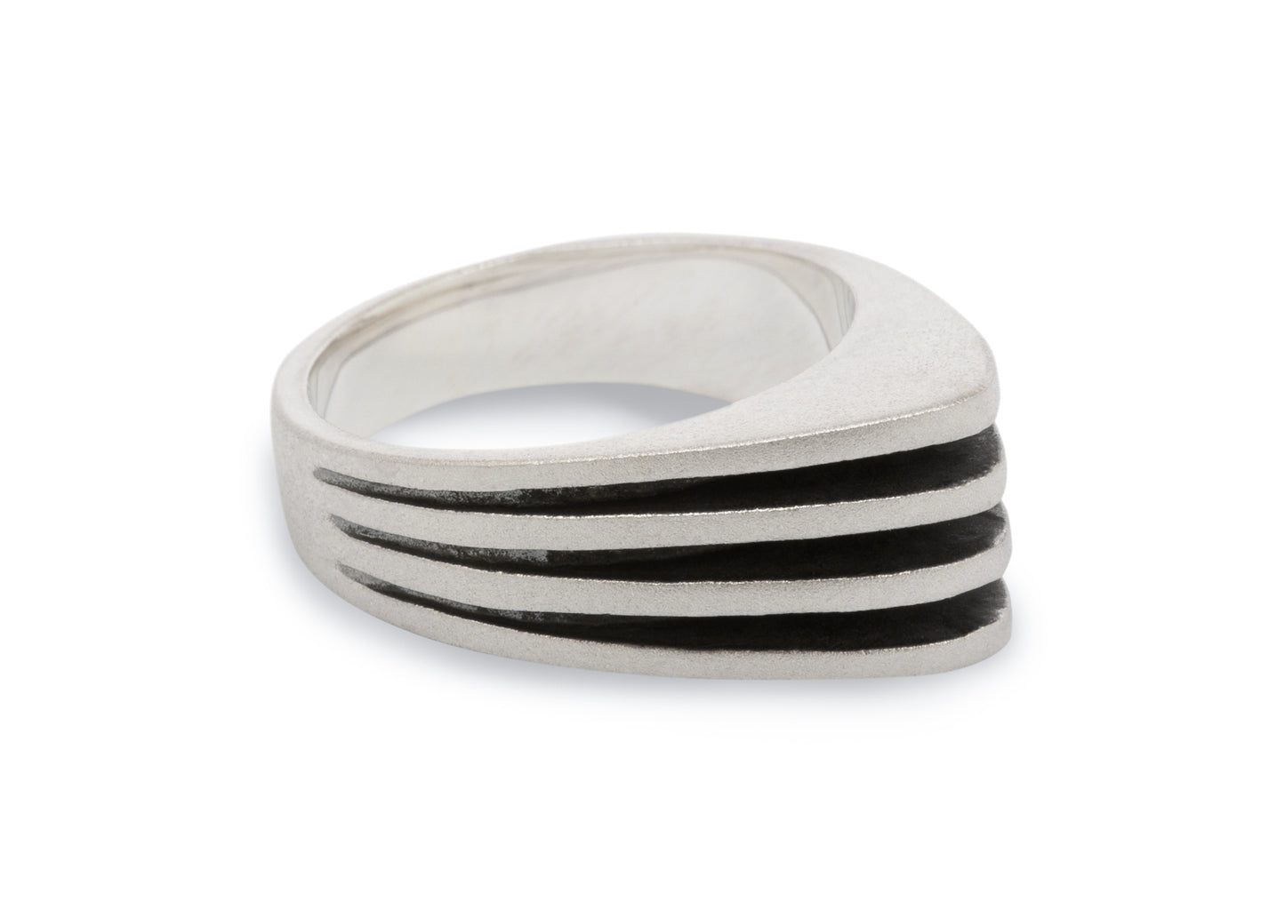 Original "Sydney Fin" Ring, Sterling Silver