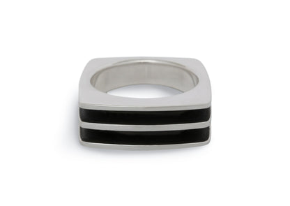 Square Fin Ring, Sterling Silver