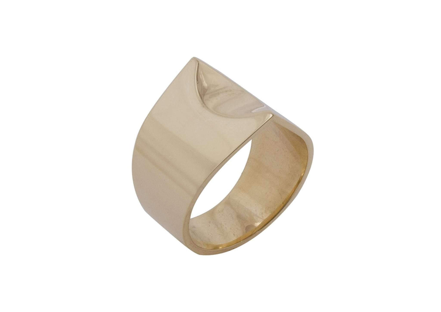 Twin Peak Ring, Yellow Gold