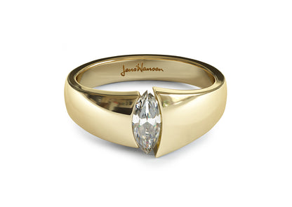 The Jens Hansen Marquise Diamond Ring, Yellow Gold