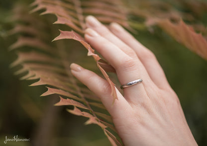 Petite Elvish Love Ring White Gold and Platinum