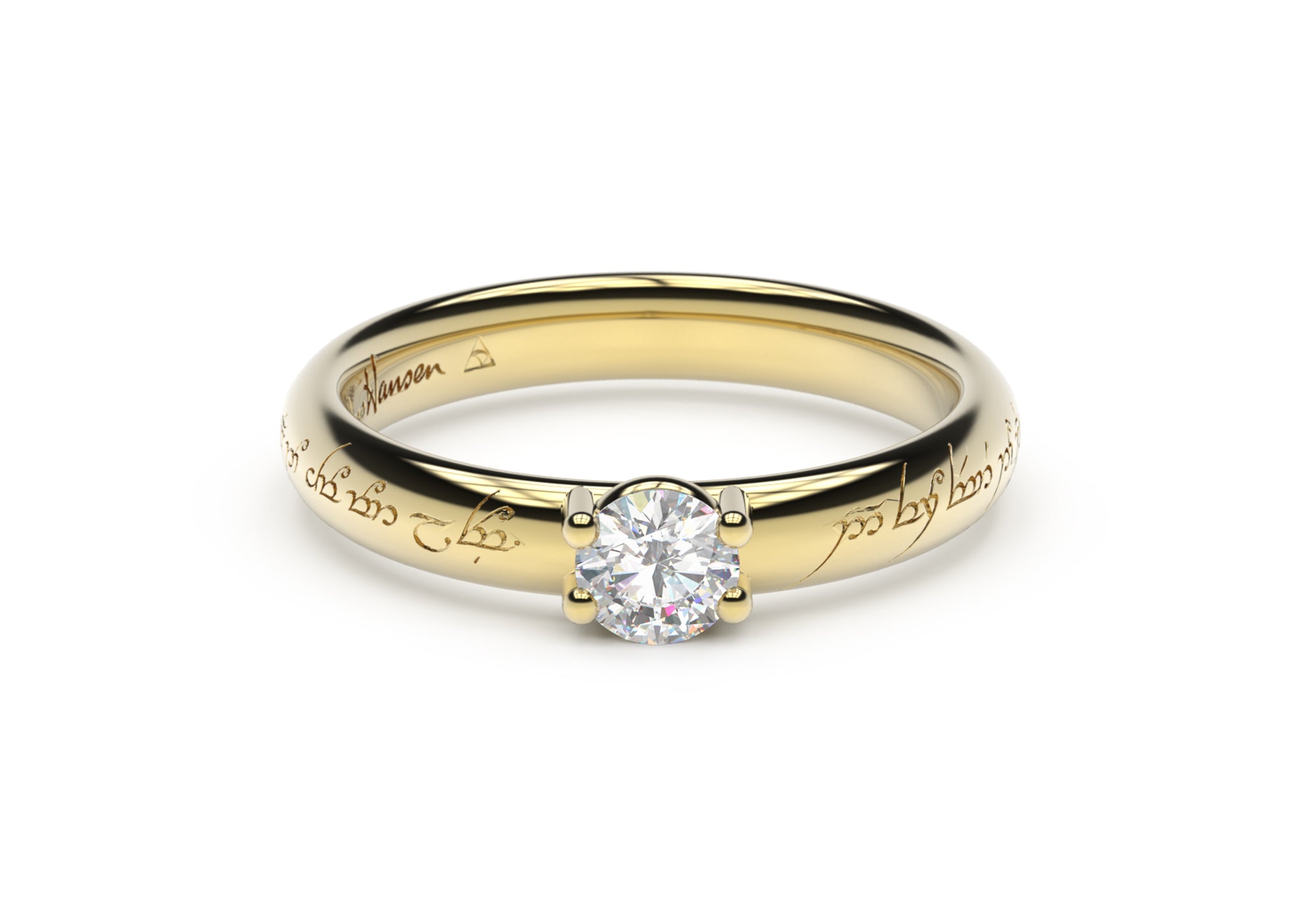 Contemporary Prong 5-Stone Engagement Ring