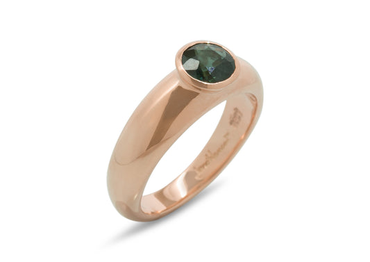 JW73 Gemstone Ring, Red Gold