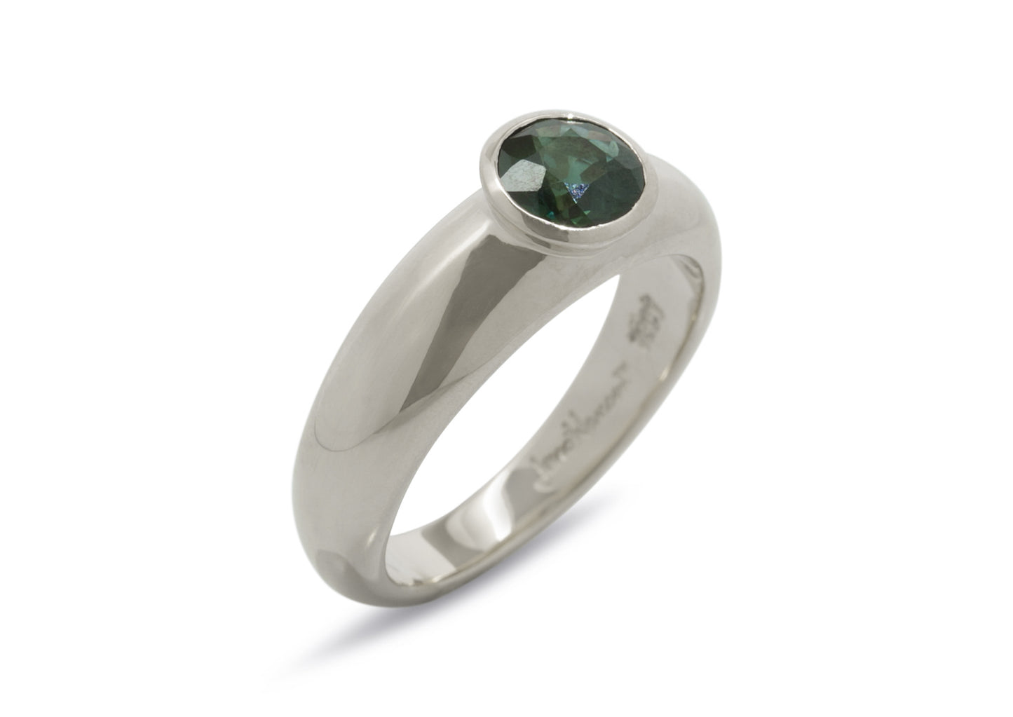 JW73 Gemstone Ring, White Gold & Platinum