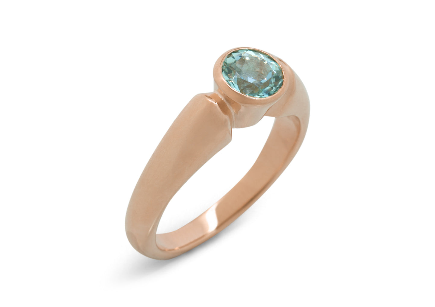 JW78 Gemstone Ring, Red Gold