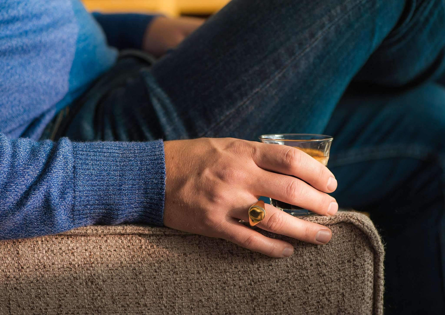 Oval Signet Ring, Yellow Gold