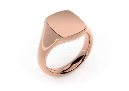 Quadrant Signet Ring, Red Gold