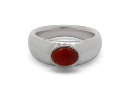 JW102 Cabochon Gemstone Ring, Sterling Silver