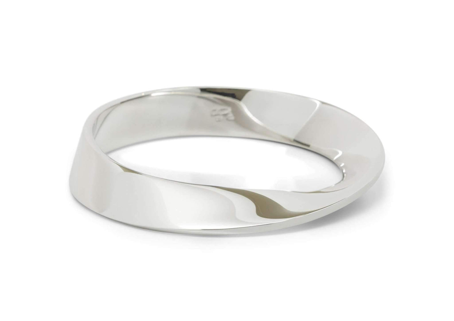 Möbius Twist Bangle, Sterling Silver