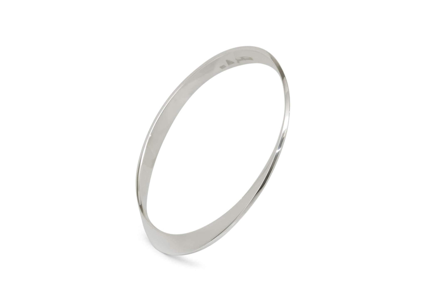 Möbius Twist Bangle, Sterling Silver