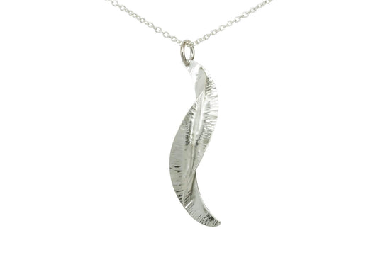 WVIII Spring Leaf Pendant, Pure Silver