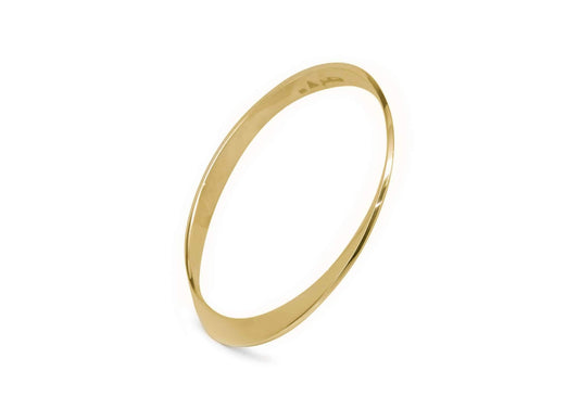 Möbius Twist Bangle, Yellow Gold