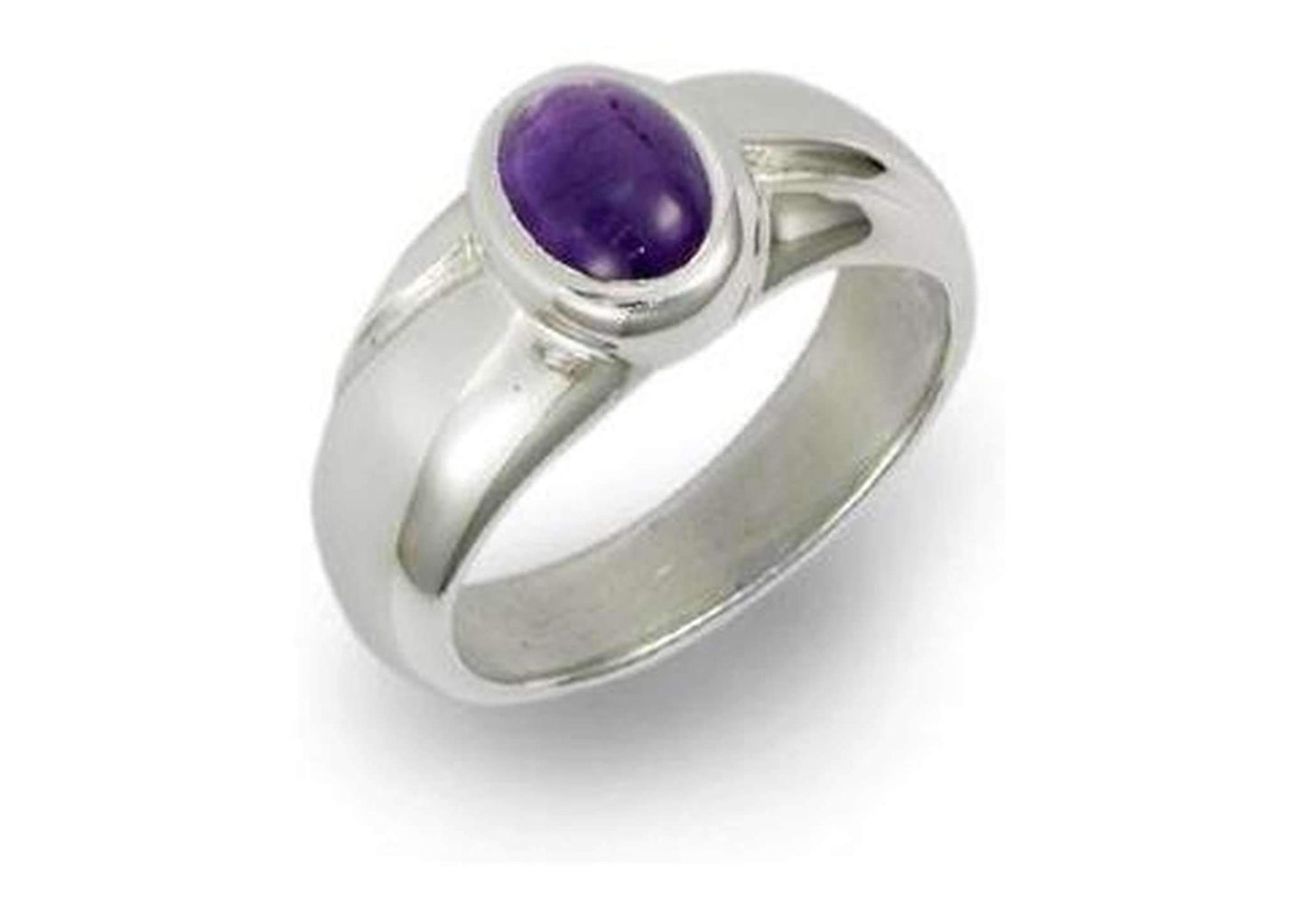 Silver Ring with wave design & Iolite   - Jens Hansen