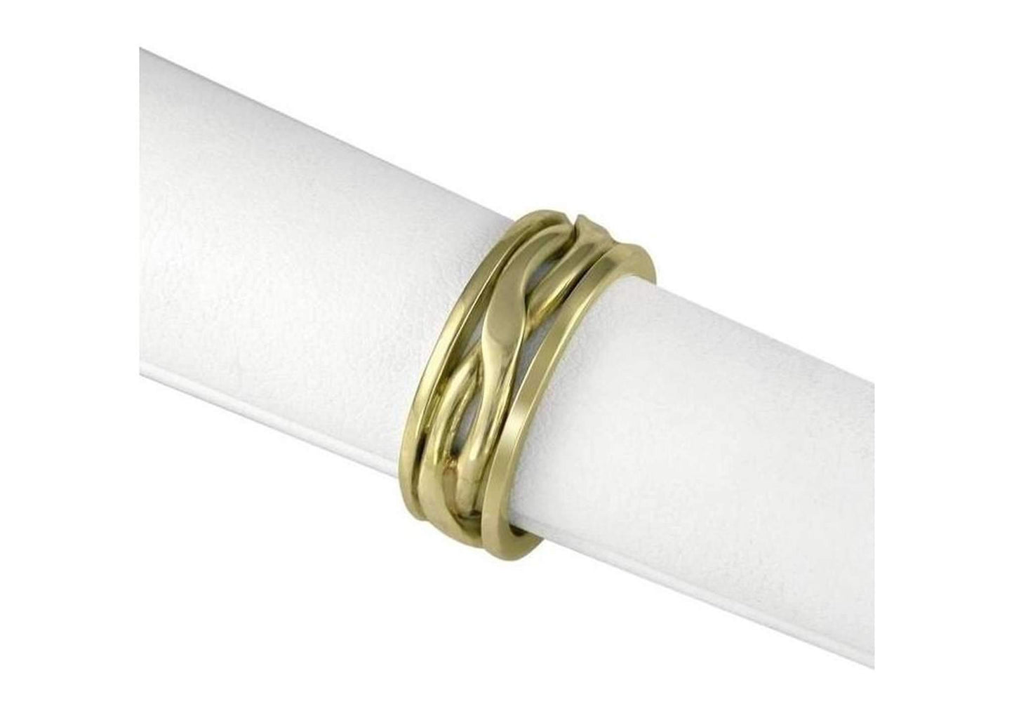 18ct Gold Crossover band   - Jens Hansen