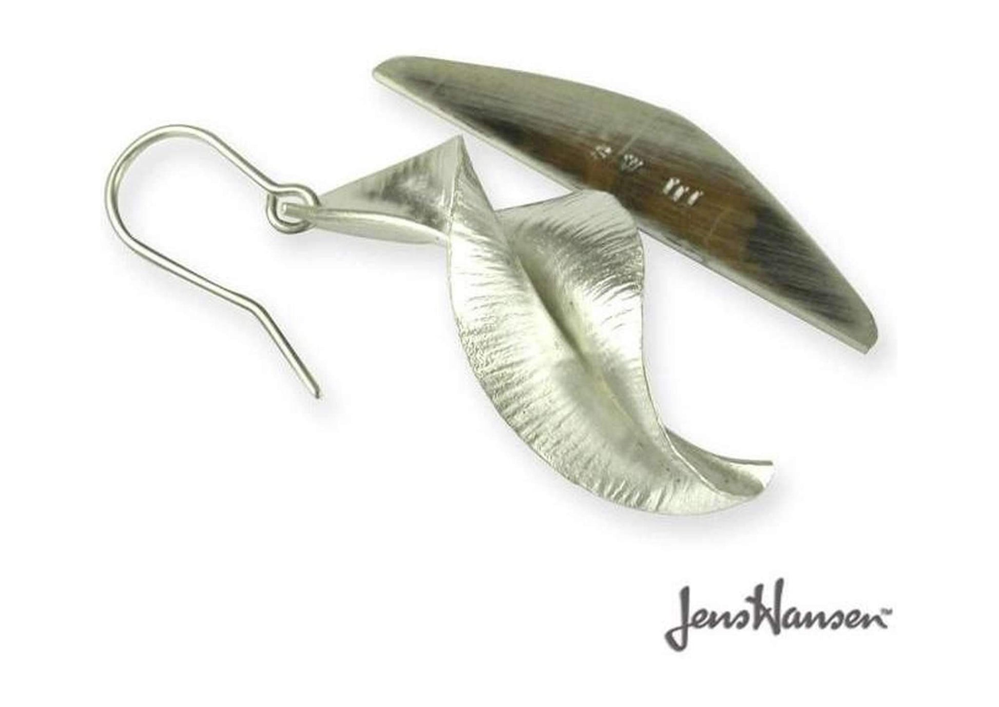 Pure Silver Spring Leaf Earrings   - Jens Hansen