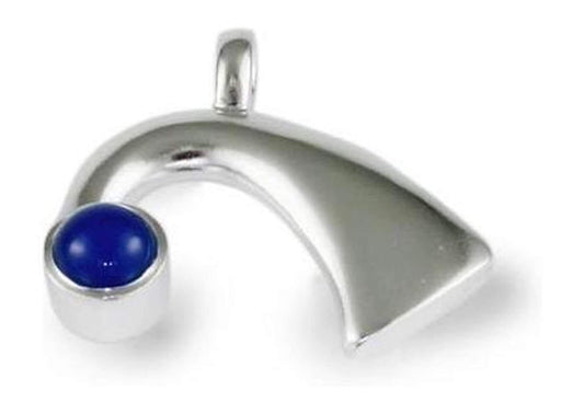 Silver Pendant with Blue Agate   - Jens Hansen