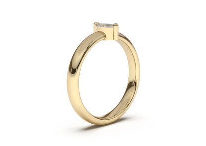 Marquise Classic Slim Engagement Ring, Yellow Gold